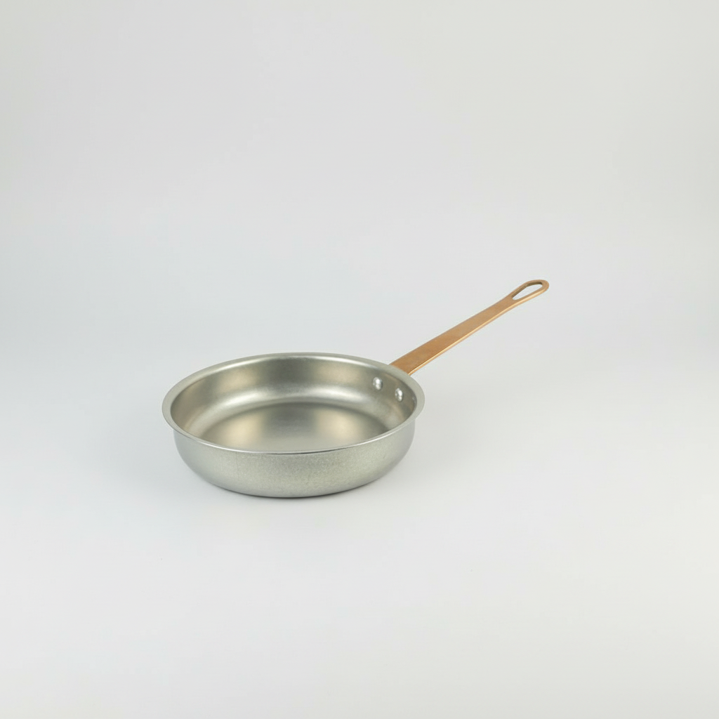 Stainless Steel Pans Silver/Gold Round