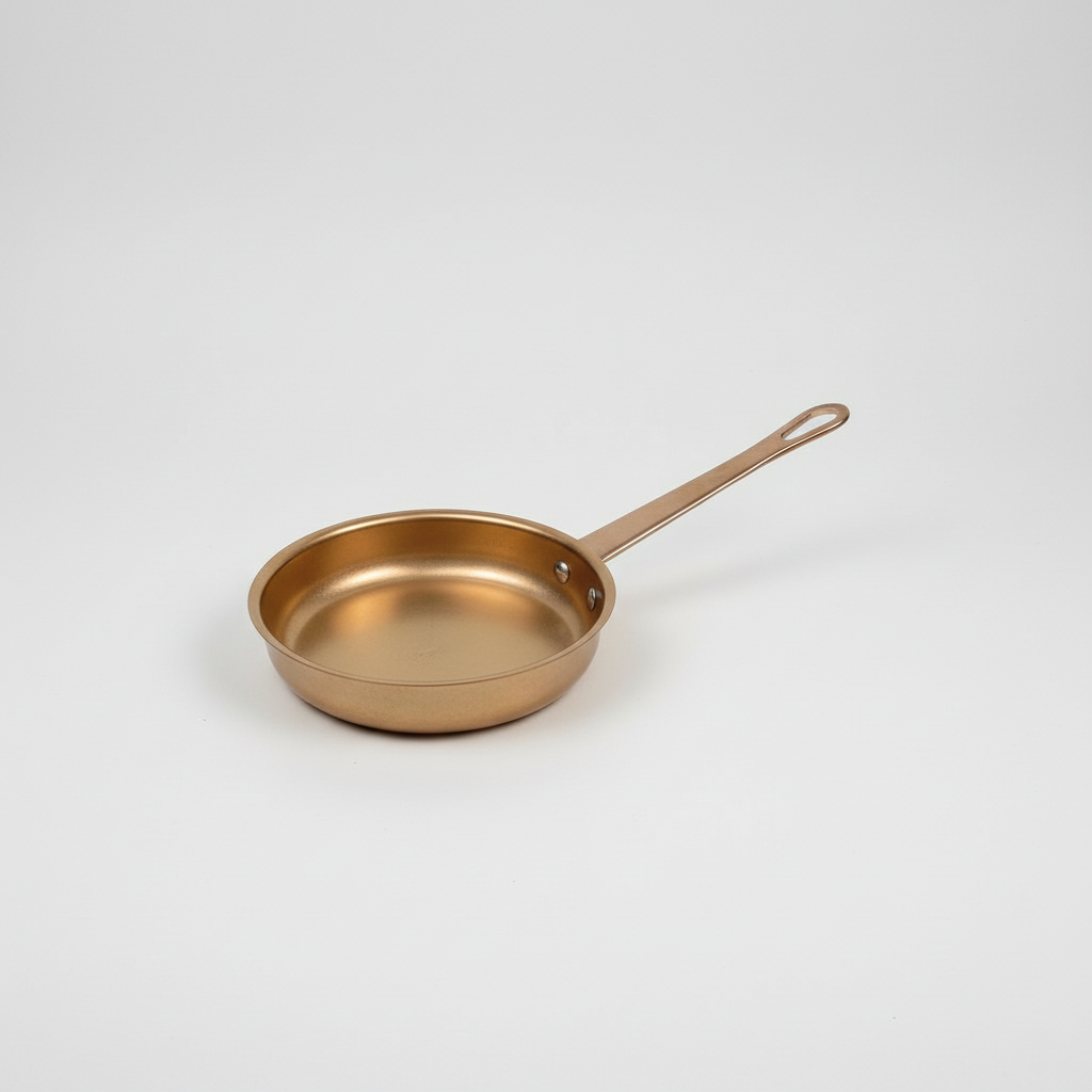 Stainless Steel Single Handle Pan Rose Gold